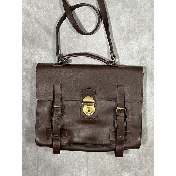 Vintage Georgetown Leather Design Attache Made In Italy